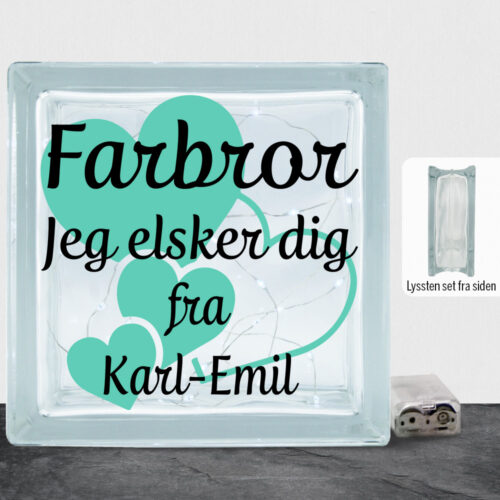 Farbror jeg elsker dig m. hjerter | Lyssten