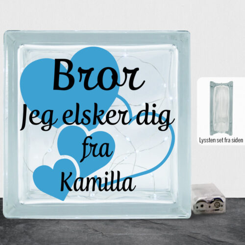 Bror jeg elsker dig m. hjerter | Lyssten