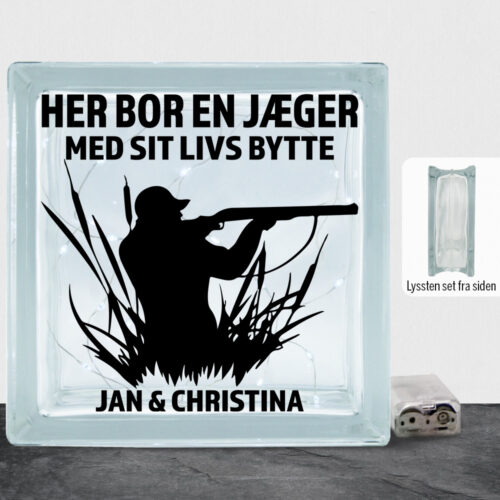 Her bor en jæger design 1 | Lyssten