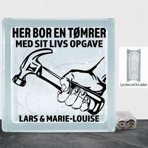 Her bor en tømrer design 1 | Lyssten