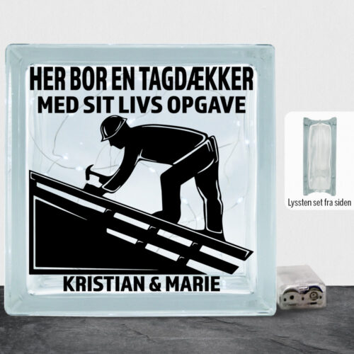 Her bor en tagdækker design 1 | Lyssten