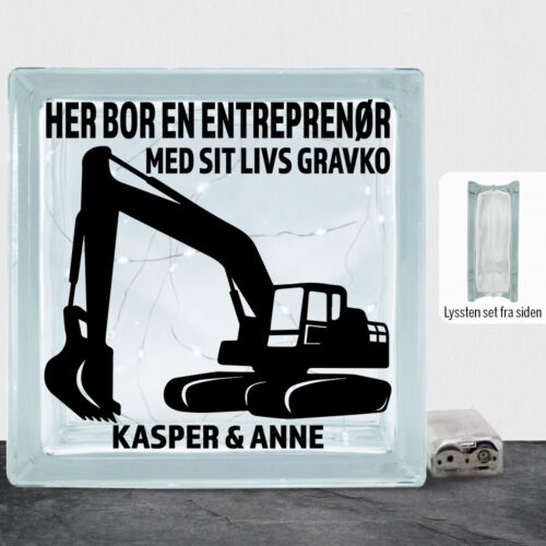 Her bor en entreprenør design 1 | Lyssten