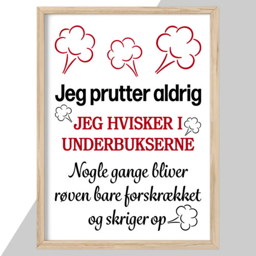 Jeg prutter aldrig... | Plakat - Image 2