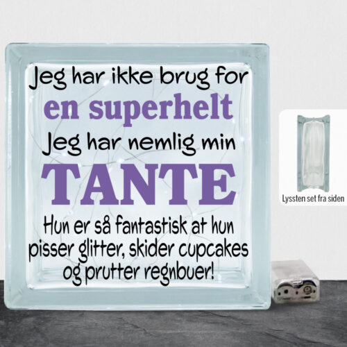 Jeg har ikke brug for en superhelt... - tante | Lyssten