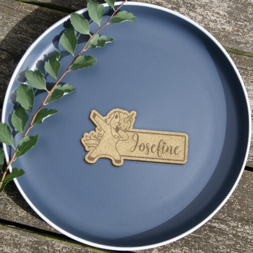 Cool unicorn | Bordkort (træfiber)