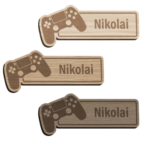 Alternative view of Gamer #3 | Bordkort (træfinér)