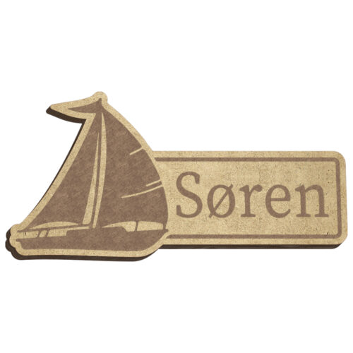 Sejlbåd #1 | Bordkort (træfiber) - Image 2