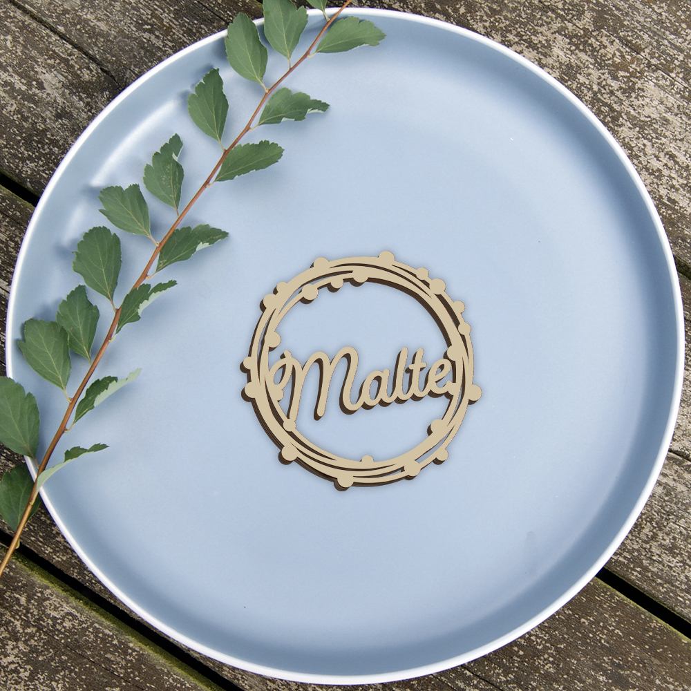 Dahlia Circle | Bordkort (farvet overflade)