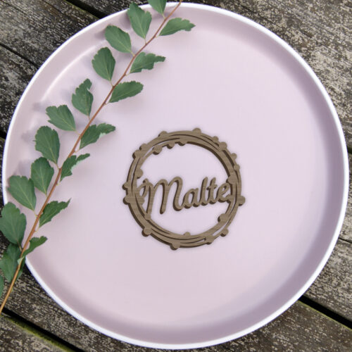 Dahlia Circle | Bordkort (træfinér)