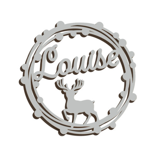 Dahlia Circle - Deer | Bordkort (farvet overflade) - Image 2