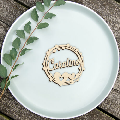 Dahlia Circle - Cute hearts | Bordkort (poppel krydsfinér)