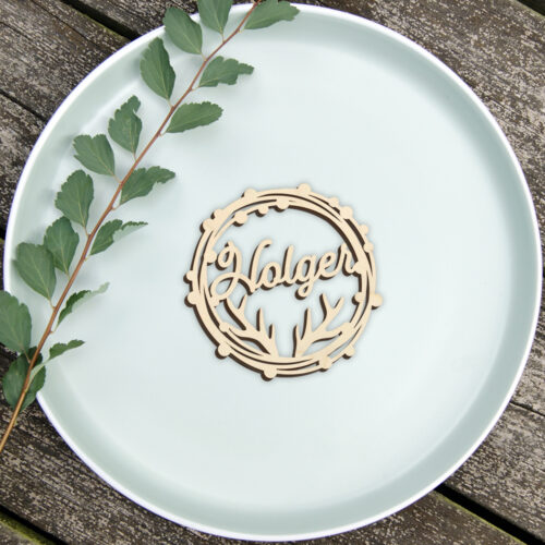 Dahlia Circle - Antlers | Bordkort (poppel krydsfinér)