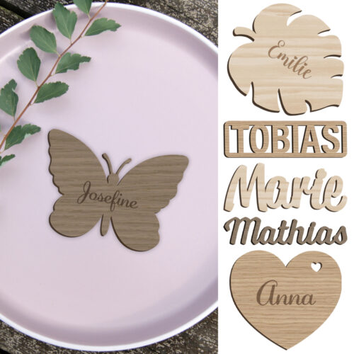 Bordkort (birk, eg & valnød træfinér)