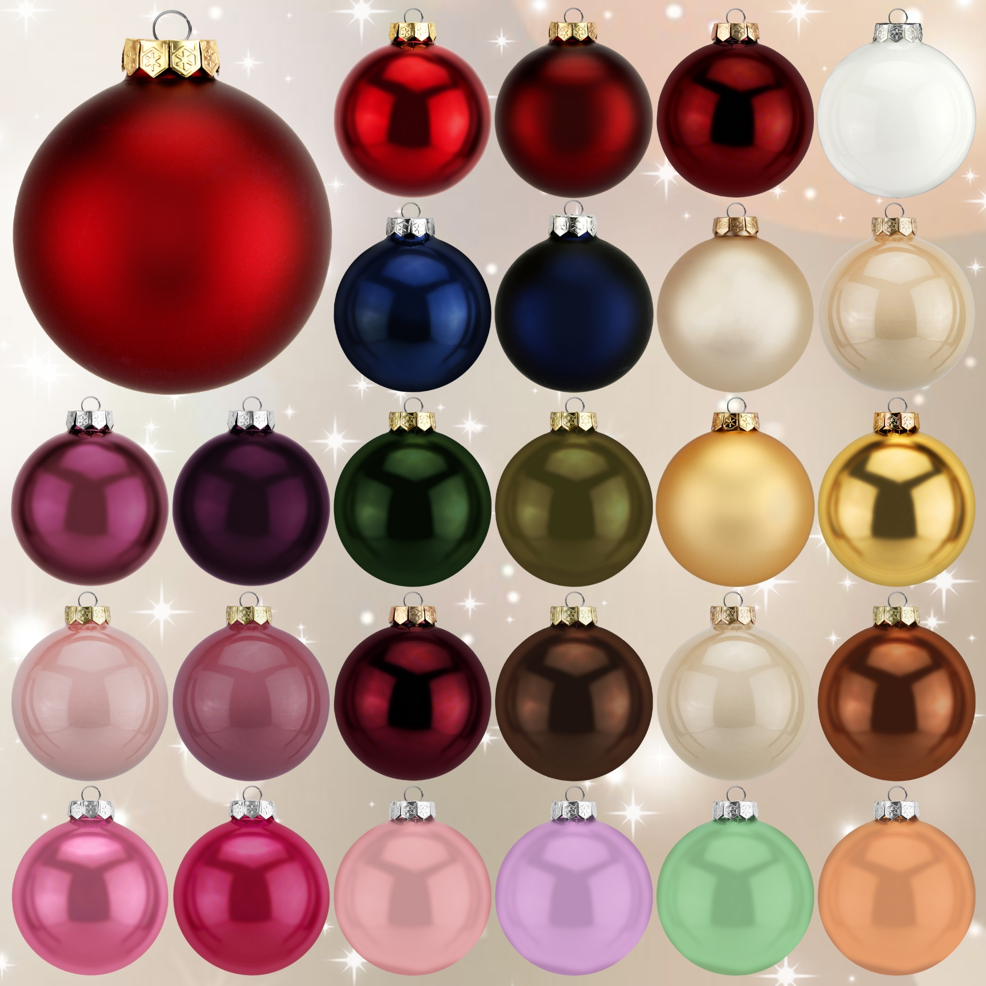 Navn m. hjerte #10 | Julekugle glas Ø8 cm - Billede 2