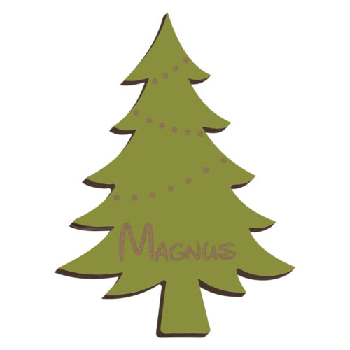 Juletræ #2 | Bordkort (farvet overflade) - Image 2