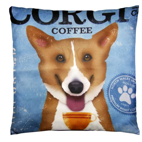 Dog face - Corgi | Pyntepudebetræk med print