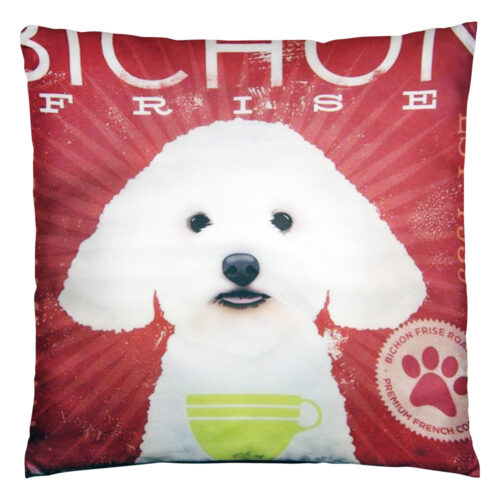 Dog face - bichon | Pyntepudebetræk med print