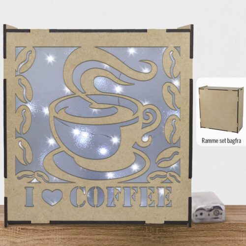 I ❤ coffee | Lyskasse (træfiber)