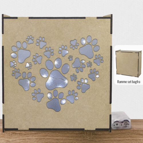 Pote hjerte | Lyskasse (træfiber)