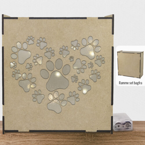 Alternative view of Pote hjerte | Lyskasse (træfiber)