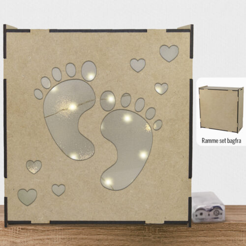 Alternative view of Babyfødder | Lyskasse (træfiber)