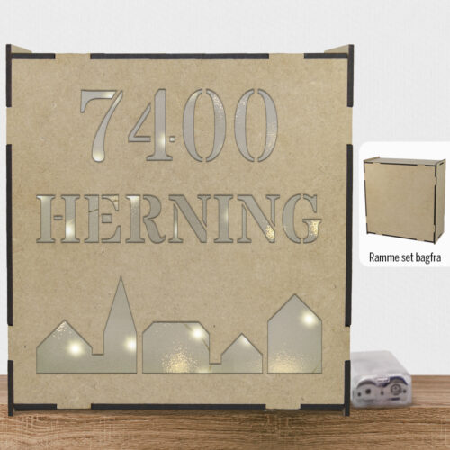 Alternative view of By Herning 7400 | Lyskasse (træfiber)