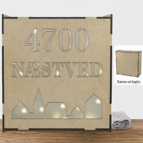Alternative view of By Næstved 4700 | Lyskasse (træfiber)
