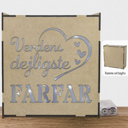 Verdens dejligste farfar | Lyskasse (træfiber)