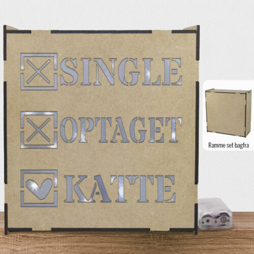 Single - optaget - katte | Lyskasse (træfiber)