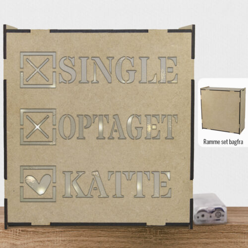 Alternative view of Single - optaget - katte | Lyskasse (træfiber)
