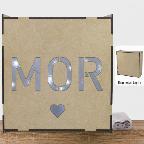 Mor m. hjerte | Lyskasse (træfiber)