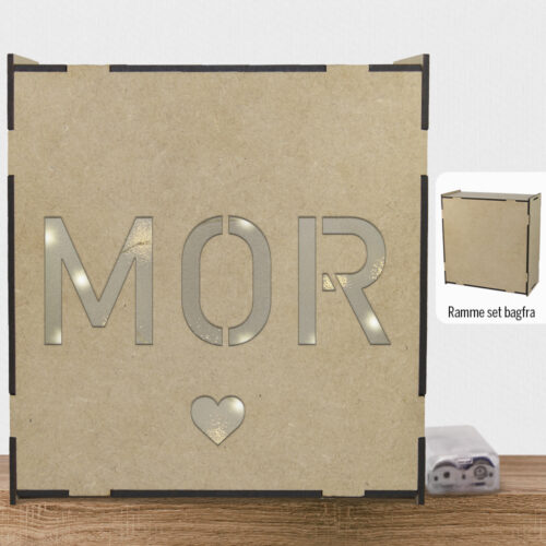 Alternative view of Mor m. hjerte | Lyskasse (træfiber)