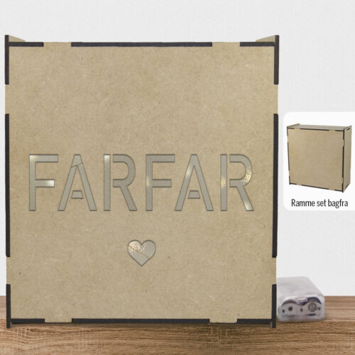 Alternative view of Farfar m. hjerte | Lyskasse (træfiber)