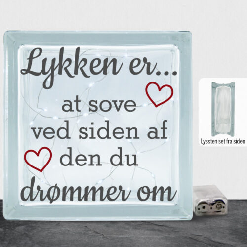 Lykken er at sove ved siden af... | Lyssten