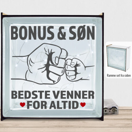 Bedste venner for altid - bonus | Lyssten med ramme (farvet overflade)