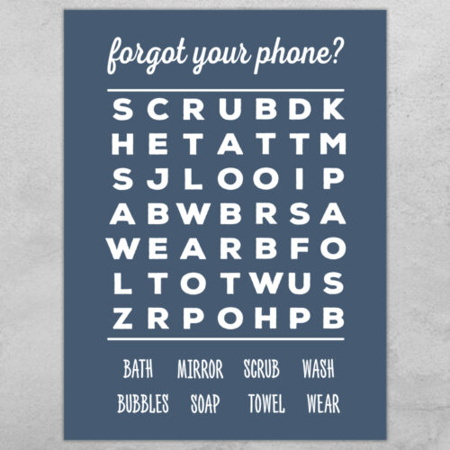 Forgot your phone... full color  | Plakat