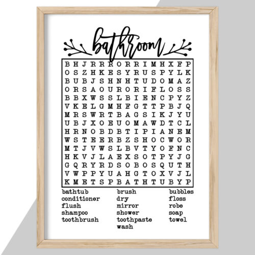 Bathroom words | Plakat - Image 2