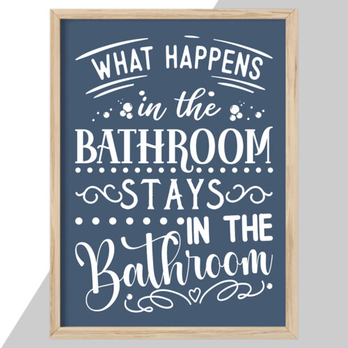 What happens in the bathroom... full color  | Plakat - Image 2