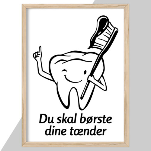 Du skal børste dine tænder | Plakat - Image 2