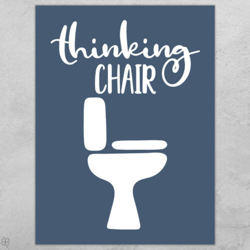 Thinking chair... full color  | Plakat