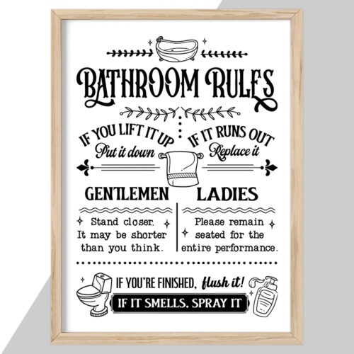 Bathroom rules... | Plakat - Image 2