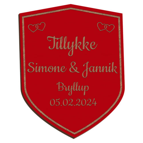 Våbenskjold design #1 | Æresport skilt (farvet overflade) - Image 2