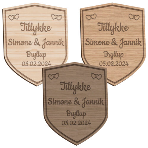 Våbenskjold design #1 | Æresport skilt (træfinér) - Image 2