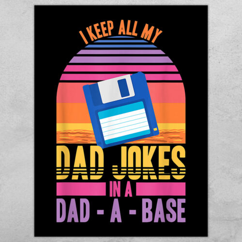 Dad-a-base retro floppy disk #2 | Plakat