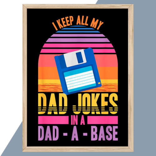 Dad-a-base retro floppy disk #2 | Plakat - Image 2