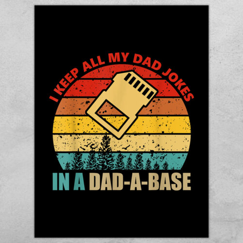 Dad-a-base retro floppy disk #3 | Plakat