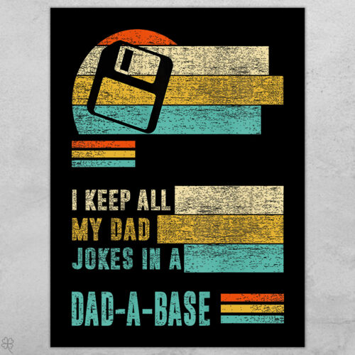 Dad-a-base retro floppy disk #4 | Plakat