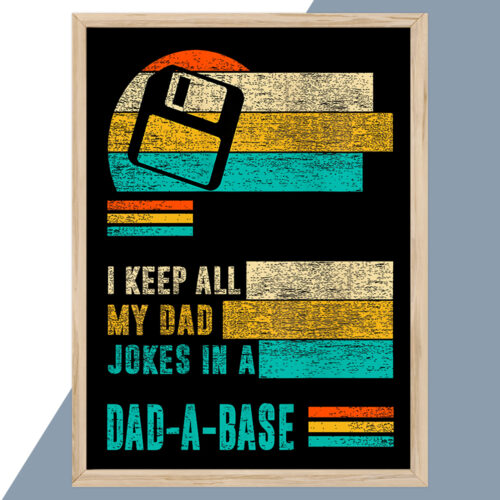 Dad-a-base retro floppy disk #4 | Plakat - Image 2