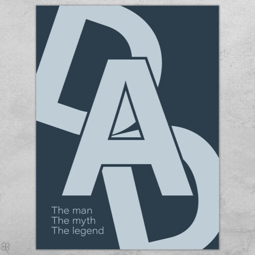 Dad - the man, the myth, the legend... full color | Plakat