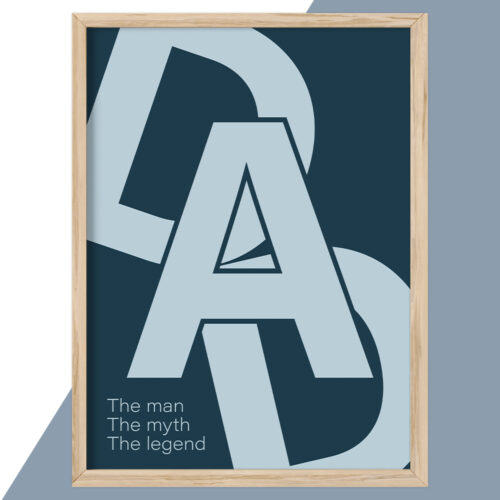 Alternative view of Dad - the man, the myth, the legend... full color | Plakat